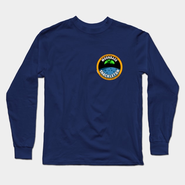 Brutal Moon - Moonbase Shackleton Crew Patch Long Sleeve T-Shirt by Out of Memory